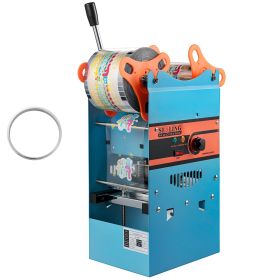 Manual Tea Cup Sealer Machine, 300-500 Cup/h Manual Boba Tea Sealer Machine, Blue Boba Tea Sealing Machine